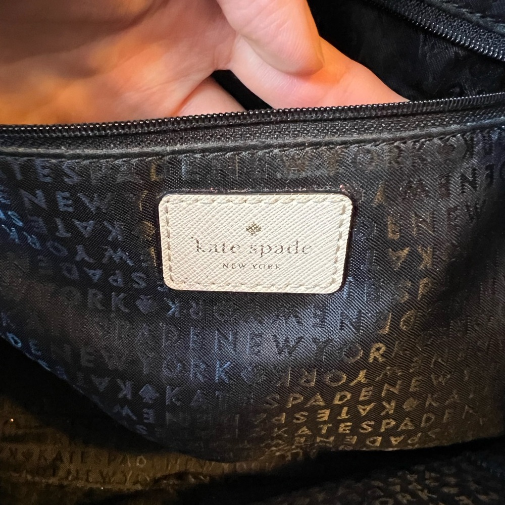 Kate Spade Black and Cream Satchel with Structured Design - Picture 13 of 13